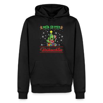 Mein Erstes Weihnachten Baby 1 Jahr Heilig Abend - Männer Premium Bio Hoodie - Schwarz - Vorne - Nico (187cm)