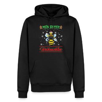 Mein Erstes Weihnachten Baby 1 Jahr Heilig Abend - Männer Premium Bio Hoodie - Schwarz - Vorne - Nico (187cm)