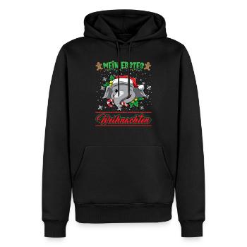 Mein Erstes Weihnachten Baby 1 Jahr Heilig Abend - Männer Premium Bio Hoodie - Schwarz - Vorne - Nico (187cm)