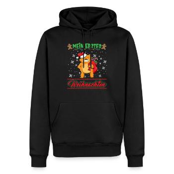 Mein Erstes Weihnachten Baby 1 Jahr Heilig Abend - Männer Premium Bio Hoodie - Schwarz - Vorne - Nico (187cm)