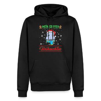 Mein Erstes Weihnachten Baby 1 Jahr Heilig Abend - Männer Premium Bio Hoodie - Schwarz - Vorne - Nico (187cm)