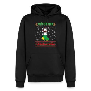 Mein Erstes Weihnachten Baby 1 Jahr Heilig Abend - Männer Premium Bio Hoodie - Schwarz - Vorne - Nico (187cm)