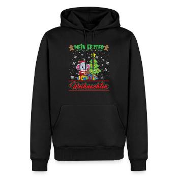 Mein Erstes Weihnachten Baby 1 Jahr Heilig Abend - Männer Premium Bio Hoodie - Schwarz - Vorne - Nico (187cm)