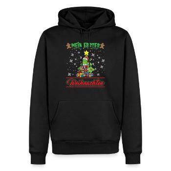 Mein Erstes Weihnachten Baby 1 Jahr Heilig Abend - Männer Premium Bio Hoodie - Schwarz - Vorne - Nico (187cm)
