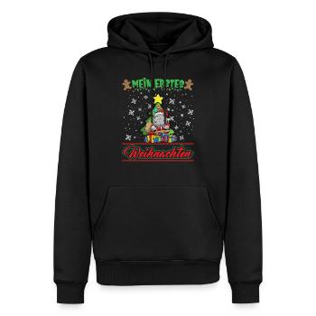 Mein Erstes Weihnachten Baby 1 Jahr Heilig Abend - Männer Premium Bio Hoodie - Schwarz - Vorne - Nico (187cm)