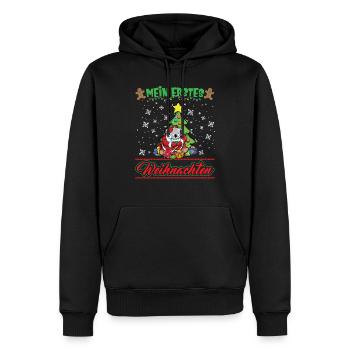 Mein Erstes Weihnachten Baby 1 Jahr Heilig Abend - Männer Premium Bio Hoodie - Schwarz - Vorne - Nico (187cm)