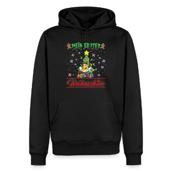 Mein Erstes Weihnachten Baby 1 Jahr Heilig Abend - Männer Premium Bio Hoodie - Schwarz - Vorne - Nico (187cm)