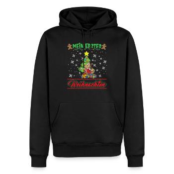 Mein Erstes Weihnachten Baby 1 Jahr Heilig Abend - Männer Premium Bio Hoodie - Schwarz - Vorne - Nico (187cm)