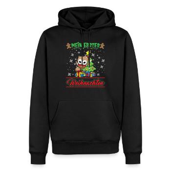 Mein Erstes Weihnachten Baby 1 Jahr Heilig Abend - Männer Premium Bio Hoodie - Schwarz - Vorne - Nico (187cm)