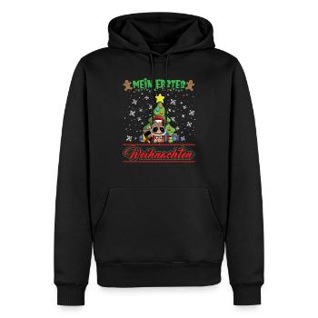 Mein Erstes Weihnachten Baby 1 Jahr Heilig Abend - Männer Premium Bio Hoodie - Schwarz - Vorne - Nico (187cm)