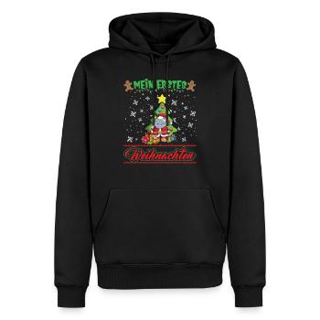 Mein Erstes Weihnachten Baby 1 Jahr Heilig Abend - Männer Premium Bio Hoodie - Schwarz - Vorne - Nico (187cm)