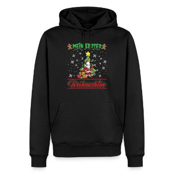 Mein Erstes Weihnachten Baby 1 Jahr Heilig Abend - Männer Premium Bio Hoodie - Schwarz - Vorne - Nico (187cm)