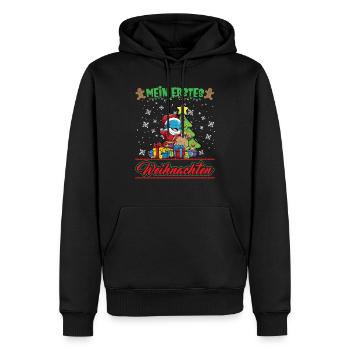 Mein Erstes Weihnachten Baby 1 Jahr Heilig Abend - Männer Premium Bio Hoodie - Schwarz - Vorne - Nico (187cm)