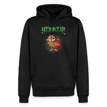 Let's Get Lit Advent Season Christmas Party X-Mas - Men’s Premium Organic Hoodie - black - Front - Nico (187cm)