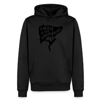 4 Meters Is My Kind Of Hight Climber Bouldering Cl - Männer Premium Bio Hoodie - Schwarz - Vorne - Nico (187cm)