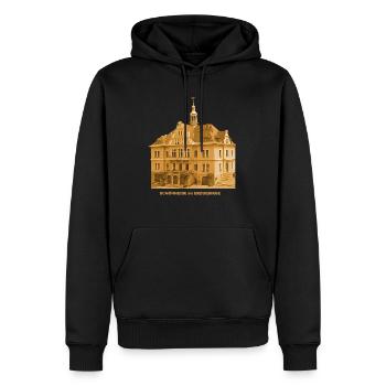 Hôtel de ville de Schönheide Erzgebirge Saxe - Sweat à capuche Premium bio Homme - noir - Devant - Nico (187cm)