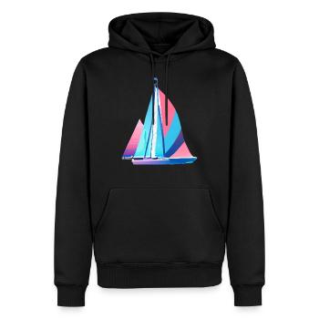 Segeln Segelsport Segelboot Segelschiff Segler - Männer Premium Bio Hoodie - Schwarz - Vorne - Nico (187cm)