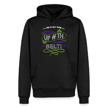 space ship astrophysics astronomy gifts astrology - Men’s Premium Organic Hoodie - black - Front - Nico (187cm)