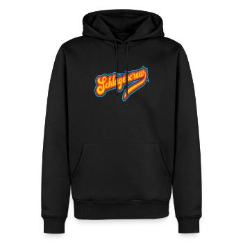 Schlagercrew Schlagermusik Schlager Schlagerparty - Männer Premium Bio Hoodie - Schwarz - Vorne - Nico (187cm)
