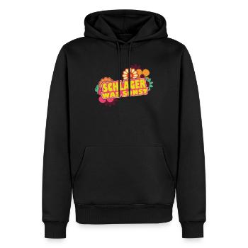 Schlager was sonst Schlagermusik Schlagerparty - Männer Premium Bio Hoodie - Schwarz - Vorne - Nico (187cm)