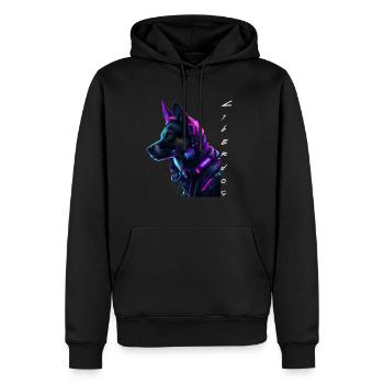 Cyberdog - Männer Premium Bio Hoodie - Schwarz - Vorne - Nico (187cm)