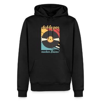 Schlager machen Laune Schlagermusik Schlagerparty - Männer Premium Bio Hoodie - Schwarz - Vorne - Nico (187cm)