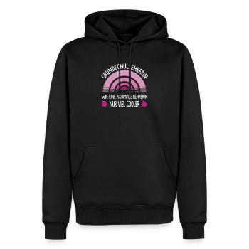 Grundschullehrerin Wie Eine Normale Lehrerin - Männer Premium Bio Hoodie - Schwarz - Vorne - Nico (187cm)