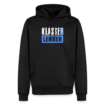 Klassenlehrer Klasse Lehrer Abschied Kollege - Männer Premium Bio Hoodie - Schwarz - Vorne - Nico (187cm)