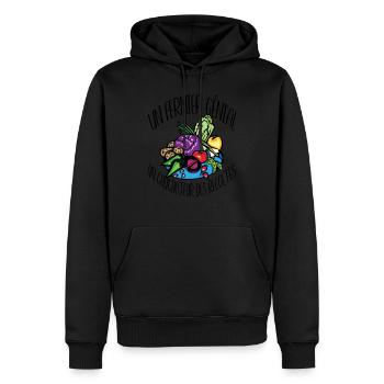 Un fermier génial un chuchoteur des cultures - Sweat à capuche Premium bio Homme - noir - Devant - Nico (187cm)