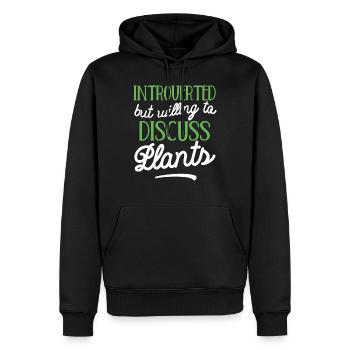 funny present gardener garden lover men women - Sweat à capuche Premium bio Homme - noir - Devant - Nico (187cm)
