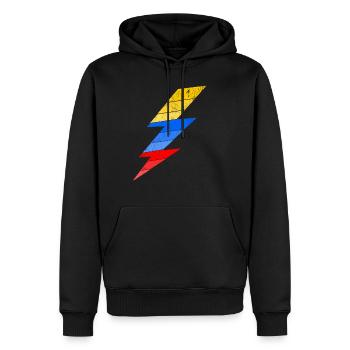 Eclair NASCAR Racing Courses Américaines - Männer Premium Bio Hoodie - Schwarz - Vorne - Nico (187cm)