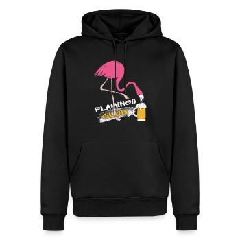Flamingo Club - Männer Premium Bio Hoodie - Schwarz - Vorne - Nico (187cm)