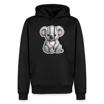 Baby Koäla 2 - Männer Premium Bio Hoodie - Schwarz - Vorne - Nico (187cm)