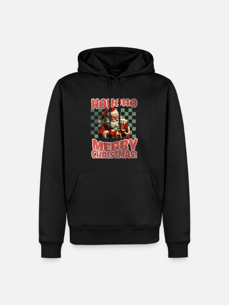 Ugly Christmas - Männer Premium Bio Hoodie - Schwarz