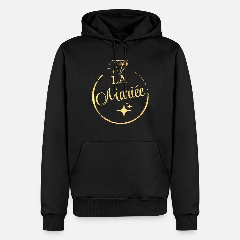 Die goldene Braut - Männer Premium Bio Hoodie - Schwarz