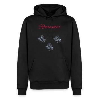 Romantic But Unavailable Hoodie – Dark Romance - Men’s Premium Organic Hoodie - black - Front - Nico (187cm)