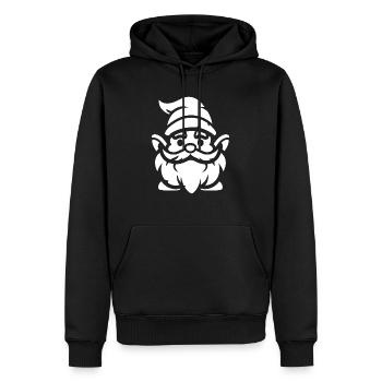 Zwerg - Männer Premium Bio Hoodie - Schwarz - Vorne - Nico (187cm)