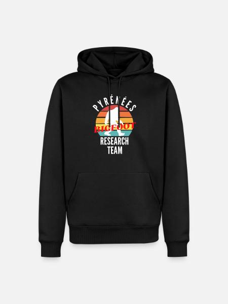 PYRENEES BIGFOOT RESEARCH TEAM - Sweat à capuche Premium bio Homme - noir