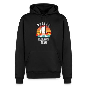 VOSGES BIGFOOT RESEARCH TEAM - Sweat à capuche Premium bio Homme - noir - Devant - Nico (187cm)