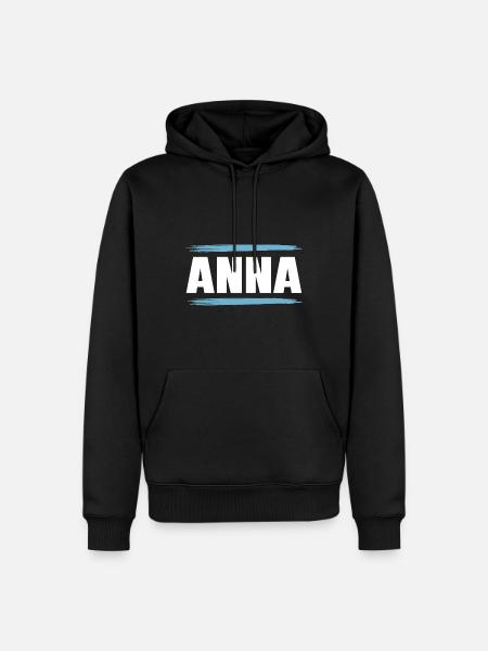 Anna - Men’s Premium Organic Hoodie - black