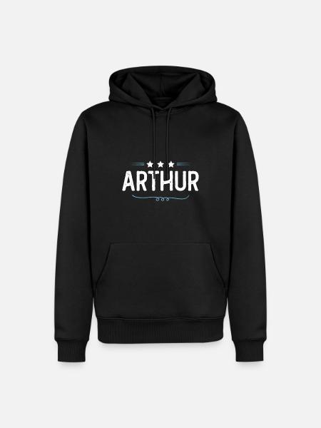 Arthur - Men’s Premium Organic Hoodie - black