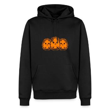 Hérisson Mignon Mignon Bébé - Sweat à capuche Premium bio Homme - noir - Devant - Nico (187cm)
