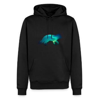 Polarfuchs - Männer Premium Bio Hoodie - Schwarz - Vorne - Nico (187cm)