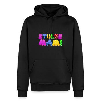 Baby Eltern Kind Geschenk Sprüche Geburt Mama Papa - Männer Premium Bio Hoodie - Schwarz - Vorne - Nico (187cm)
