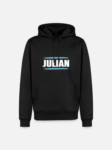 Julian - Men’s Premium Organic Hoodie - black
