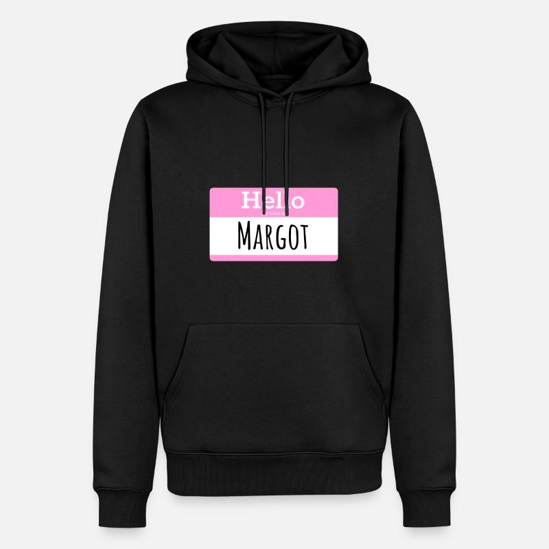 MARGOT - Männer Premium Bio Hoodie - Schwarz