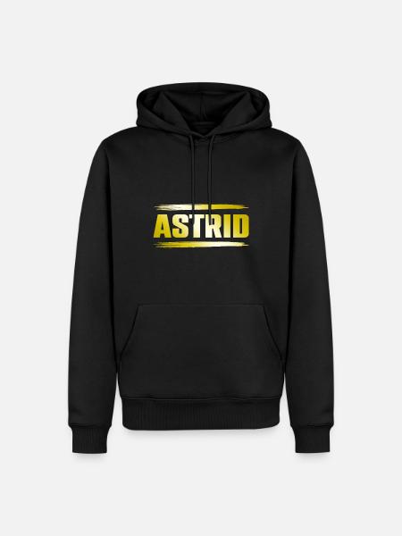 Astrid - Men’s Premium Organic Hoodie - black