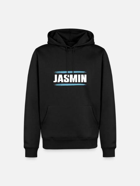 Jasmine - Men’s Premium Organic Hoodie - black
