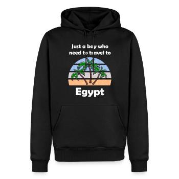 Ferien in Ägypten - Männer Premium Bio Hoodie - Schwarz - Vorne - Nico (187cm)
