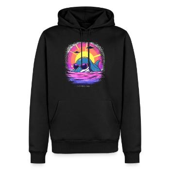 joke child lake present idea waves jokes - Männer Premium Bio Hoodie - Schwarz - Vorne - Nico (187cm)